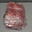 CMFYHM Clear Cellophane Wrap Roll(34" x 120'Ft) 3Mil Red Polka Dot Cellophane, Gift Wrap for Gifts, Baskets, Flowers, Party Decorations