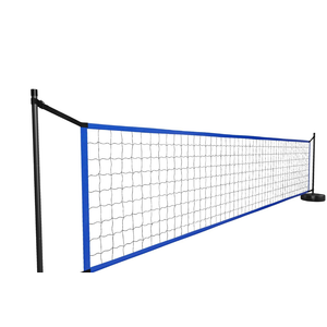 Pool Volleyball Net Set with Weighted Base 15-32ft Adjustable Net for Inground Pools Portable Outdoor Volleyball Set for Pool with 2 Balls for Adults Teens Backyard Party Fun