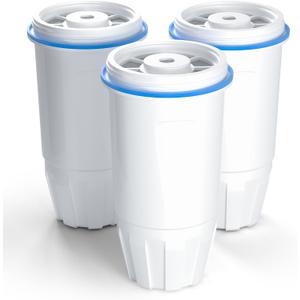 Upgraded Water Filter Replacement Fit for Zero Pitcher and Dispenser ZR-001 ZR-004 ZP-006 ZR-017, Five-Stage Filter System, Effectively Reducing Lead, Chromium, and Contaminants, 3 Packs, By BOGDA