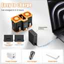 2025 Personal Waist Fan with 20,000mAh, Dual Motors, Portable Belt Clip on Waist/Shirt Cooling Fan, Neck Hanging Hands-Free, Perfect for Outdoor Sports, Work & Travel In the Hot Summer