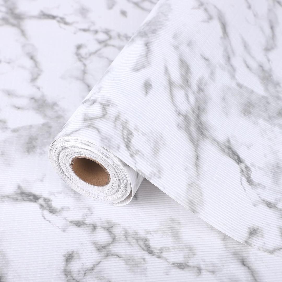 Shelf Cabinet Liner 15 Inch Wide X 20 Ft Drawer Liner Non-Adhesive Waterproof Oil-Proof Non Slip Shelf Paper Strong Grip Drawer Mat Refrigerator Liners for Drawer Bathroom Pantry Cupboard