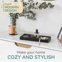 Silicone Countertop Tray  Small + Large Bathroom Vanity Organizer for Soap Dispenser, Lotion Bottles, Perfume, Candles, Keys  Shatterproof Sink Tray (Set - Small (7.8") + Large (11.8"), Black)