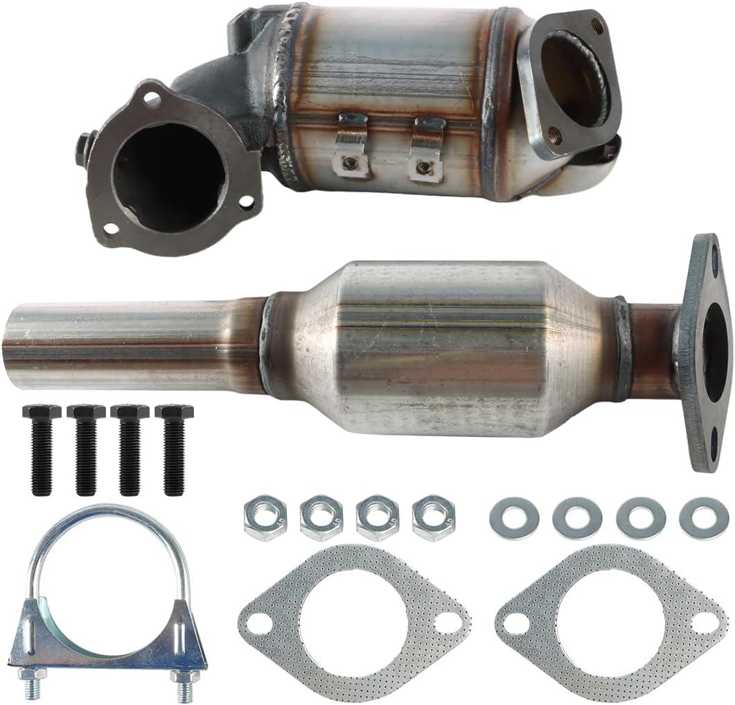 Front & Rear Catalytic Converter with Gasket Kit Fit for 2016 2017 2018 Hyundai Tucson 1.6L Replace # 33362, 16646