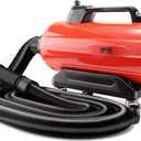 SPTA Air Cannon Car Dryer Blower, 3000W Auto Car Wash Dryer, Air Cannon Car Dryer with 4 Wheels&30-Foot Flexible Hose, Filtered Car Air Dryer, Drying for Car Wash Water Drying, Dusting -S Series Item