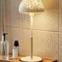 Shower Lamp - Waterproof Bathroom Lamp with 7 Color Ocean Wave Projector, Rechargeable Shower Light with Touch & Remote Control, Cordless Light for Inside Shower/Bathtub