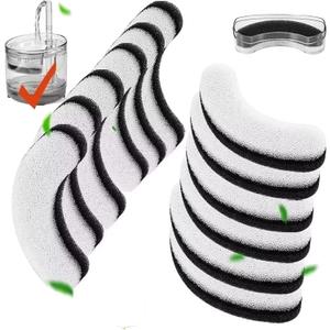 Cat Water Fountain Filters, 12 Pack Pet Fountain Replacement Foam Sponge Pre-Filters Fit for Clear Cat Water Fountain Dispenser