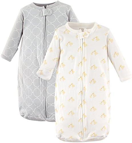 Hudson Baby Unisex Baby Cotton Long-Sleeve Wearable Sleeping Bag, Sack, Blanket 0-3M