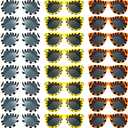 Flutesan Pack of 24 Animal Print Sunglasses Jungle Sunglasses Zoo Animal Glasses Safari Kids Party Favor Wild Girl Boy Eyewear, Tiger, Zebra, Cheetah Glass for Birthday Summer Beach Theme Party