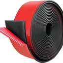 Rubber Tape with Adhesive Backing - 0.78 Wide x 1/12" Thick x 10' Long, Neoprene Tape, Rubber Gasket Strip for DIY Warehouse Flooring Gasket Pads Padding Matting Crafts Protection