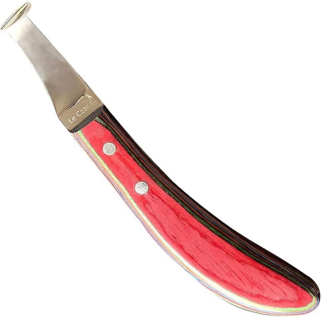 LeCzar - Japanese Stainless Steel Sharp Hoof Knife - Smooth Wooden Handle Made of Premium Materials