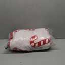 Christmas Candy Cane Throw Blankets and Pillow Gifts Set Include Red White Double Sided Flannel Blanket 50 x 60 Inch and Candy Canes Plush Throw Pillow for Couch Sofa Bed Home Decorations