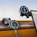 OHLPRO for MagSafe Car Charger Mount for iPhone 17 16 15 14 13 Pro Max, 15W Fast Charging Phone Holder, Magnetic Car Accessories, 360 Rotation, Adhesive Base for Tesla, Gift for Men Women