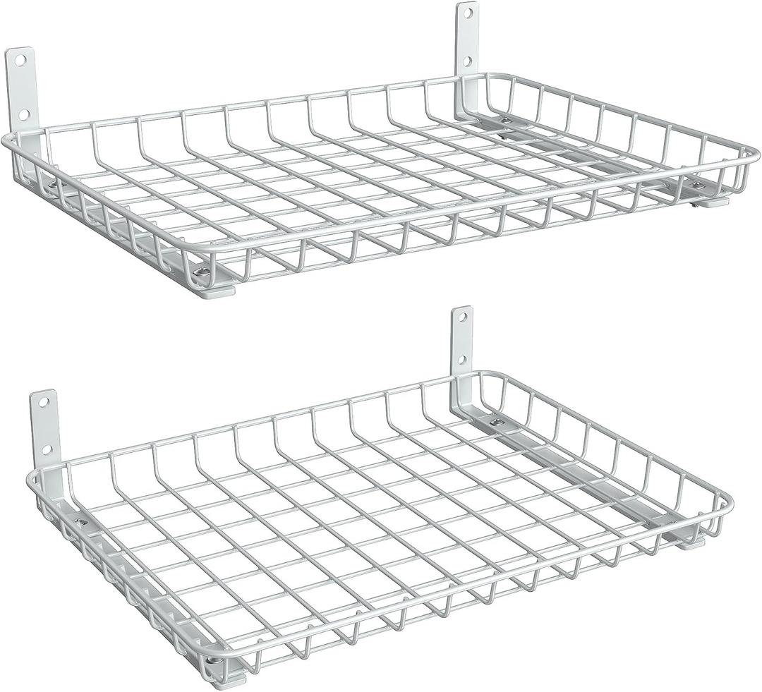 TORACK 2-Pack 12x24 inch Wall-Mounted Shelf, Garage Wall Shelves