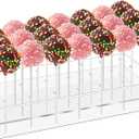 Cake Pop Holder 21 Holes Clear Acrylic Lollipop Holder Cakepop Display Stand Lollipop Holder Stand Decorative Candy for Weddings Birthday Parties
