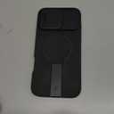 SURITCH for iPhone 16 Pro Max Case with Magnetic Camera Slide Cover and Adjustable Kickstand, Compatible with MagSafe, Shockproof Bumper Case Slim Protective Cover 6.9 Inch, Black