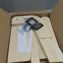 Wooden Toddler Step Stool, Foldable 2-Step Stool for Kids Bathroom Sink, Toilet Potty Training with Handles, Anti-Slip for Kitchen, Nursery, Bedroom(16.9 Wide)