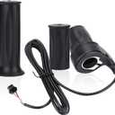 Ebike Throttle, 1 Pair 3 Wires Universal Electric Bike E-Bike Twist Throttle Handle Right Scooter Speed Control Twist Throttle with Cable for 22.5mm Handlebar