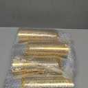 [200 Pack] 9oz Clear Plastic Cups with Gold Rimmed Sturdy & Food Safe Disposable Glasses Party Wedding Cups Disposable Drinking Cups Plastic Cocktail Glasses for, Juice & Cold Beverages