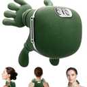 Shoulder Hand Neck Massager Fingers with Heat Simulated Human Hand Design Masajeador De Espalda Y Cuello for Pain Relief Deep Tissue and Back Pain Relief-Green