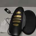 Electric Lumbar Traction Device for Lower Back Pain Relief, Multifunctional Lumbar Stretcher with Dynamic Traction, Red Light Therapy, 8-Level Electrotherapy, 3-Level Thermal Therapy, Vibration (Black)