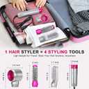 Blow Dryer Brush Set, Air Sculpt 3-in-1 Hot Air Brush Blow Dryer - Salon Blowout Styler for Curling, Volumizing & Straightening with 3 Interchangeable Heads, Sleek & Frizz-Free Hair, ALCI Safety Plug