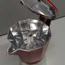 Imusa USA Red Aluminum Stovetop 6-cup Classic Italian and Cuban Espresso Maker (B120-43T), Silver/Red