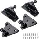 HUOPO 10MM Ball Stud Mounting Bracket for Gas Struts Shocks Spring Lift Support Prop, Black 4PCS