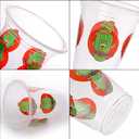 Frcctre 200 Pack Mexican Party Cups, 12 oz Cinco De Mayo Disposable Clear Plastic Cups Mexican Theme Party Decor Supplies for Taco Party Birthday Halloween Day of the Dead, 2 Styles