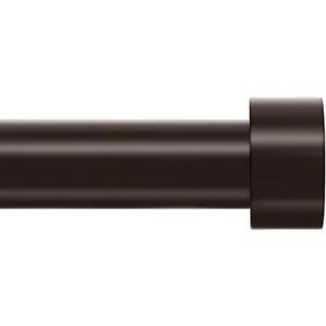 1 Inch Curtain Rods for Windows 32 to 48, Outdoor Heavy Duty Adjustable Curtain Rod, Indoor Modern Drapery Pole, Bronze, 32-48", 10 Pcs