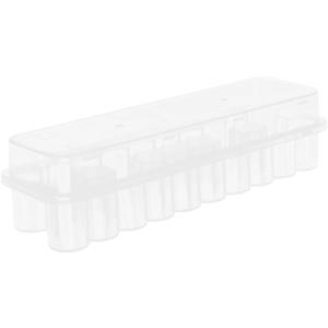 2 x Plastic Vial Box Case 3 Ml Vial Holder Case Microtube Organizer Essential Oils Storage Box Compartmented Storage System for Lab Home and Travel 6.85 X 1.85 X 1.61 in