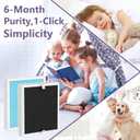 Replacement Filter Compatible with PureZone Kids Bear Air Puri-fier, 3-in-1 H13 True HEPA with Activated Carbon Filter and Pre-filter, 2 Pack