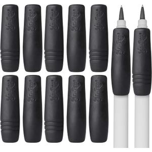 Mr. Pen- Pencil and Pen Grips, 12 Pack, Black, Pencil Grips for Adults, Rubber Pencil Grips, Pen Grips for Adults with Arthritis, Ergonomic Pencil Grip, Pen Gripper