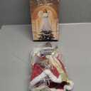 HMASYO Black Christmas Tree Topper Angel with Timer Lights, 12" African American Angel Tree Toppers with White Feather Wings, Star Light, Remote Control and USB Power Xmas Treetop Decor for Holiday