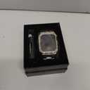 Luxury Metal Mod Kit for Apple Watch 10 46mm 42mm Men Rugged Stainless Steel Strap+Case for iwatch Series10 42 S10 Case and Band, Titanium