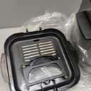 OVENTE Electric Deep Fryer, 1.5L Capacity, 800W with Adjustable Temperature, Viewing Window Lid, Removable Frying Basket & Cool-Touch Handles, Stainless Steel Countertop Fryer, Silver FDM1501BR