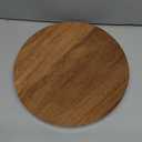 Round 11.8" Acacia Wood Decorative Tray  Farmhouse Wood Riser Pedestal Stand for Kitchen and Bathroom Decor, Counter Display, Vanity Tray (Large, 11.8" Dia)