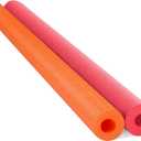 Chochkees Floating Pool Noodles Foam Tube 2-Pack, Thick Hollow Noodles for Floating in The Swimming Pool, 52" Inches Long