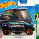 Hot Wheels HW RACE DAY - Rockin' Railer, Hot Wheels - Baja Bison T5, Hot Wheels Let's Race West Coast Flyer (Black) 2024 HW Fast Transit, Pack of 3