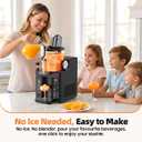Slushie Machine for Home, 67 oz No Ice Needed Frozen Drink Machine & Soft Serve Ice Cream Maker, 6 Presets with Auto-Clean for Slushy, Margaritas & More. Black