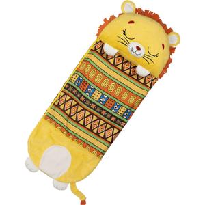 Happy Nappers Pillow & Sleepy Sack- Comfy, Cozy, Compact, Super Soft, Warm, All Season, Sleeping Bag with Pillow- Lion (Large)