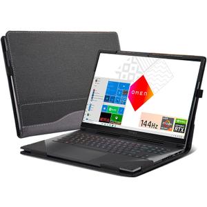 Laptop Cover for HP OMEN 16 16.1"(16t-k000/ 16t-b100/16-n0797nr/16zn000/16-k0797nr/16zn000) PU Leather Detachable Cover (16.1-Gray)