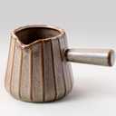 Espresso Cup, Ceramic Espresso Measuring Cup with Handle, Expresso Shots Cups with Spout, Espresso Accessories, 200ML/6 OZ, Dark Agate Red