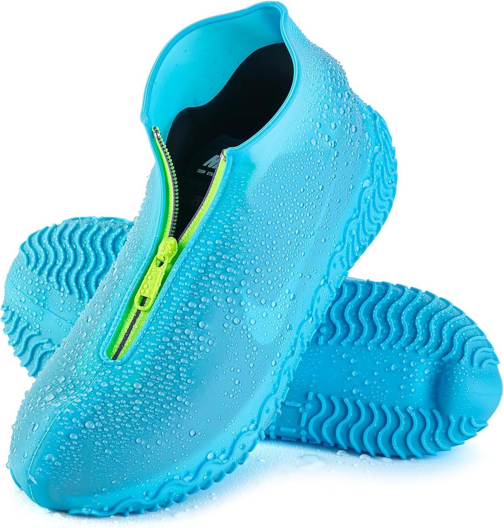 HTHOY&GOWY Shoe Covers Waterproof Silicone Rain Overshoes for Kids Men and Women M