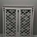 MYPET North States Paws Portable Pet Gate: 26-40" Wide. Pressure Mount. No tools needed. Made in USA. Dog Gate 23" Tall, Expandable, Durable Dog Gates for Doorways, Light Gray