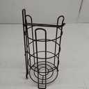 Toilet Paper Holder Stand Tissue Paper Roll Dispenser with Shelf for Bathroom Storage Holds Reserve Mega Rolls-Bronze