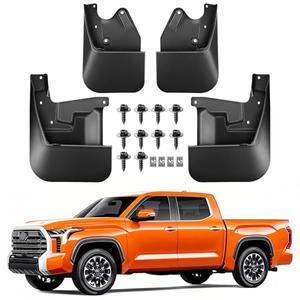 WRWJL Mud Flaps for Toyota Tundra 2022-2026,All-Weather Upgraded Front Rear Splash Guards Compatible with Tundra 2022 2023 2024 2025 2026,4PCS No Drilling Required(Not fits SR Models)