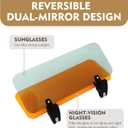 Sun Visor Extender for Car, Day and Night Anti-Glare Driver Goggles, Car Visor Extender Sun Blocker (Yellow)
