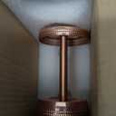 nu Steel Copper Hudson Toothbrush Holders Storage, Bath Collection, Bathroom Vanity Countertops, Hammered Finish (HSC4H)