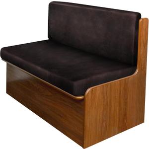 molasofa Leather Like RV Dinette Cushion Covers, RV Booth Seat Cover Stretchable Camper Cushion Couch Covers Washable Slipcovers for Camper Car Bench (1 Backrest Cover & 1 Bench Cover, Chocolate)
