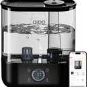 COMHOMA Smart Humidifiers for Bedroom, 5L Top Fill Supersized Humidifier Essential Oil Diffuser for Baby & Plants, 3 adjustable Mist with 28dB Quiet, Touch/APP/7-color Nightlight, 36H Runtime, Black